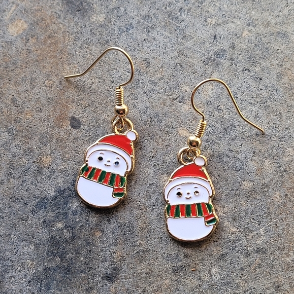 Jewelry - Snowman Holiday Earrings